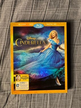 Disney Cinderella Blu‑ray/DVD Combo – Blue and Gold Cover Art